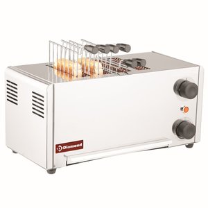 Diamond Elektryczny toster (croque-monsieur), 4 przegrody - stal nierdzewna. Diamond Elektryczny toster (croque-monsieur), 4 przegrody - stal nierdzewna.