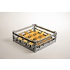 Diamond Kosz do zmywarki na szkło 16 przegród / 500 x 500 x 170 mm, żółto-szary Diamond Kosz do zmywarki na szkło 16 przegród / 500 x 500 x 170 mm, żółto-szary