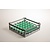 Diamond Gray - Green Dishwasher Glassware Basket 36 compartments / 500 x 500 x 170 mm