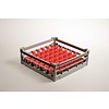 Diamond Gray - Red Dishwasher Glassware Basket 49 compartments / 500 x 500 x 170 mm