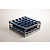 Diamond Gray - Blue Dishwasher Glassware Basket 25 compartments / 500 x 500 x 210 mm