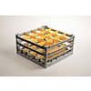Diamond Gray - Yellow Dishwasher Glassware Basket 16 compartments / 500 x 500 x 250 mm