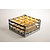 Diamond Gray - Yellow Dishwasher Glassware Basket 16 compartments / 500 x 500 x 250 mm