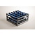 Diamond Kosz do zmywarki na szkło 25 przegród / 500 x 500 x 250 mm, Gray-Blue