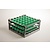 Diamond Gray - Green Dishwasher Glassware Basket 36 compartments / 500 x 500 x 250 mm