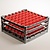 Diamond Gray - Red Dishwasher Glassware Basket 49 compartments / 500 x 500 x 250 mm