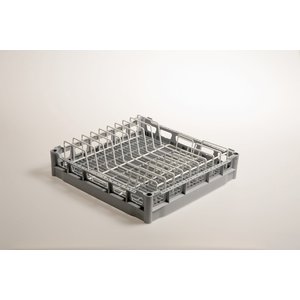 Diamond Gray Dishwasher Basket for Plates 9 compartments / 500 x 500 x 130 mm