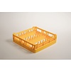 Diamond Yellow Dishwasher Basket for Plates 15 compartments / 500 x 500 x 130 mm