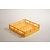 Diamond Yellow Dishwasher Basket for Plates 15 compartments / 500 x 500 x 130 mm