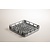 Diamond Gray Dishwasher Basket for Plates 18 compartments / 500 x 500 x 110 mm
