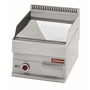 Diamond Countertop Electric Griddle 395 x 520 mm, Smooth, Chromed, 4,5 kW, 400V