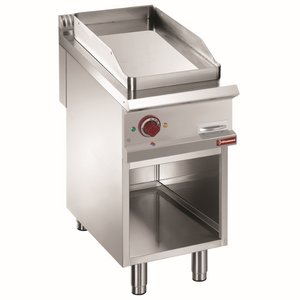 Diamond Electric Griddle Smooth, Chromed, 6 kW 400-230V on Half-Open Base Diamond Electric Griddle Smooth, Chromed, 6 kW 400-230V on Half-Open Base
