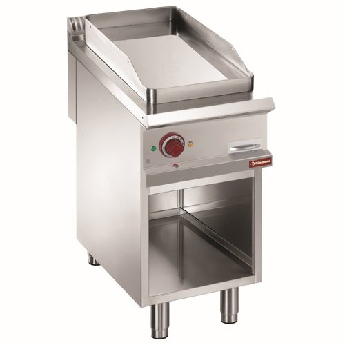 Diamond Electric Griddle Smooth, Chromed, 6 kW 400-230V on Half-Open Base Diamond Electric Griddle Smooth, Chromed, 6 kW 400-230V on Half-Open Base