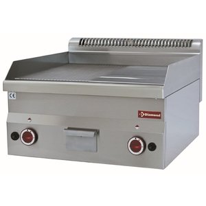 Diamond Countertop Gas Griddle Smooth/Ribbed, Chromed, 8950 kcal/h Diamond Countertop Gas Griddle Smooth/Ribbed, Chromed, 8950 kcal/h