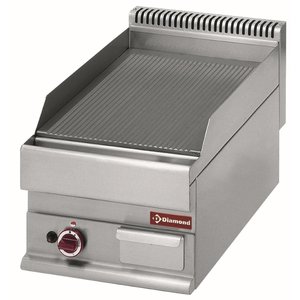 Diamond Countertop Gas Cast Iron Griddle Ribbed, 4900 kcal/h Diamond Countertop Gas Cast Iron Griddle Ribbed, 4900 kcal/h