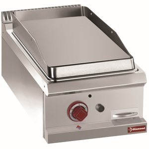 Diamond Countertop Gas Cast Iron Griddle Smooth, 4730 kcal/h Diamond Countertop Gas Cast Iron Griddle Smooth, 4730 kcal/h