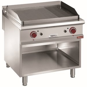 Diamond Gazowa płyta grillowa 2/3 gładka, 1/3 ryflowana, żeliwna, 13760 kcal/h, do zabudowy Diamond Gazowa płyta grillowa 2/3 gładka, 1/3 ryflowana, żeliwna, 13760 kcal/h, do zabudowy