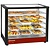 Diamond Countertop Heating Display 5-Level, 1,80 kW, from 20 to 90 °C, Black, Panoramic