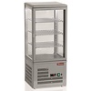 Diamond Refrigerated Display Square, 80 L, from 4°C to 12°C, Stationary, Ventilated, Silver
