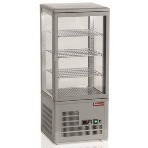 Diamond Refrigerated Display Square, 80 L, from 4°C to 12°C, Stationary, Ventilated, Silver Diamond Refrigerated Display Square, 80 L, from 4°C to 12°C, Stationary, Ventilated, Silver