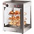 Diamond Countertop Pizza Heating Display 3-Level, 0,70 kW, from 0 to 90 °C, Silver, Rotary Grids