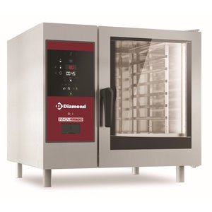 Diamond Electric Boiler Combi Oven with Self-Cleaning System 6 x GN 1/1, 11 kW Diamond Electric Boiler Combi Oven with Self-Cleaning System 6 x GN 1/1, 11 kW