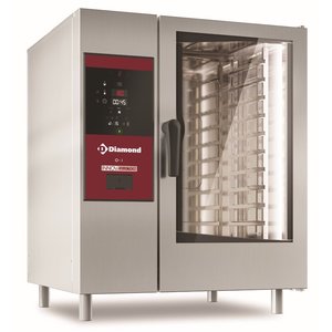 Diamond Electric Boiler Combi Oven with Self-Cleaning System 10 x GN 1/1, 19 kW Diamond Electric Boiler Combi Oven with Self-Cleaning System 10 x GN 1/1, 19 kW