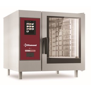 Diamond Piec konwekcyjno-parowy bojlerowy z czyszczeniem, 6 x GN 1/1, elektryczny 11 kW