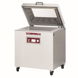 Diamond Stationary Chamber Vacuum Packing Machine, Sealing 2x 520 mm, 100 m³/h, 3.5 kW, 230/400V with LCD Display and Aluminum Cover with Window, on Wheels Diamond Stationary Chamber Vacuum Packing Machine, Sealing 2x 520 mm, 100 m³/h, 3.5 kW, 230/400V with LCD Display and Aluminum Cover with Window, on Wheels