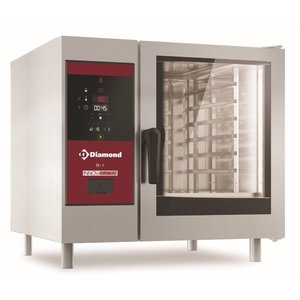 Diamond Electric Combi Oven with Self-Cleaning System 6 x GN 1/1, 11 kW Diamond Electric Combi Oven with Self-Cleaning System 6 x GN 1/1, 11 kW