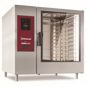 Diamond Electric Boiler Combi Oven with Self-Cleaning System 10 x GN 2/1, 35,4 kW