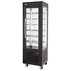 Diamond Panoramic Refrigerated Display Square, 360 L, from -5°C to -20°C, Stationary, Ventilated, Black
