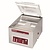 Diamond Chamber Vacuum Packing Machine, Sealing 420 mm, 21 m³/h, 1.6 kW with Digital Panel and Transparent Cover, one Cycle 15-40 seconds