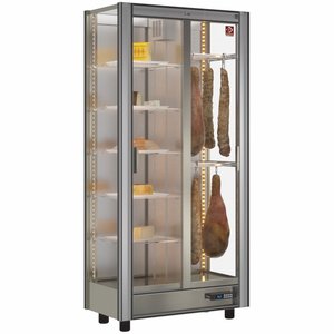 Diamond Refrigerated Display Rectangular, 530 L, from 4°C to 12°C, Stationary, Silver