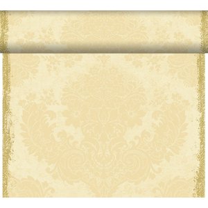 Duni Tablerunner DUNICEL® 0,4 x 24 m Royal Cream (Pack of 4)