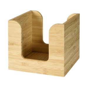 Duni Napkin Dispenser, bambus, 11 x 11 cm Brown (Pack of 4)