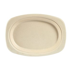 Duni Oval Bagassa Plate 230 mm, Brown, Biodegradable (Pack of 500) Duni Oval Bagassa Plate 230 mm, Brown, Biodegradable (Pack of 500)
