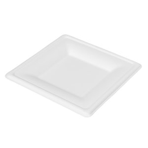 Duni Square Bagassa Plate 160x160 mm, White, Biodegradable (Pack of 1000) Duni Square Bagassa Plate 160x160 mm, White, Biodegradable (Pack of 1000)