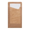 Duni Snack sachetto, with white 2ply napkin 113 x 210 mm Brown (Pack of 350)