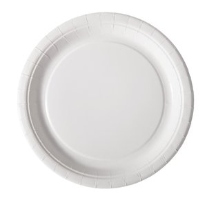 Duni Round Paper Desert Plate Ø180 mm, White (Pack of 500)