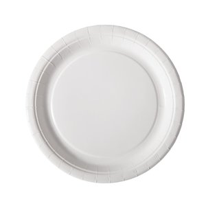 Duni Talerzyk jednorazowy obiadowy okrągły, Ø220 mm z papieru, biały (400 szt.)