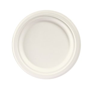 Duni Round Bagassa Desert Plate Ø170 mm, White, Biodegradable (Pack of 500)
