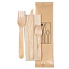 Duni Knife, Fork, Spoon, Brown Napkin 16/16,5/11 cm Natural (Pack of 250)