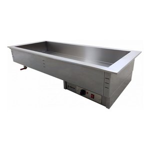 Edenox Water Built-in Electric Bain Marie, 1-Chamber, 5 x GN 1/1, 3 kW
