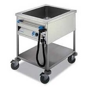 Edenox Water Mobile Electric Bain Marie, 1-Chamber, 2 x GN 1/1, 1,4 kW