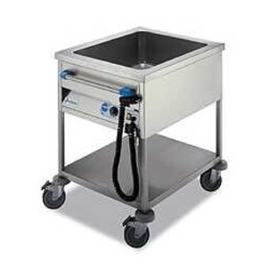 Edenox Water Mobile Electric Bain Marie, 1-Chamber, 3 x GN 1/1, 2,1 kW