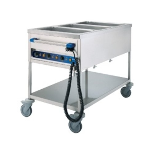 Edenox Water Mobile Electric Bain Marie, 3-Chamber, GN 1/1, 2,1 kW Edenox Water Mobile Electric Bain Marie, 3-Chamber, GN 1/1, 2,1 kW