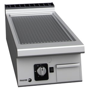 Fagor Countertop Gas Griddle Ribbed, 9,25 kW with Thermostat Fagor Countertop Gas Griddle Ribbed, 9,25 kW with Thermostat