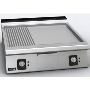 Fagor Countertop Electric Griddle 2/3 Smooth, 1/3 Ribbed, Chromed, 15 kW, 400V Fagor Countertop Electric Griddle 2/3 Smooth, 1/3 Ribbed, Chromed, 15 kW, 400V