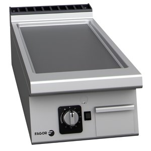 Fagor Gazowa płyta grillowa gładka, chromowana, 9 kW, nastawna z termostatem Fagor Gazowa płyta grillowa gładka, chromowana, 9 kW, nastawna z termostatem